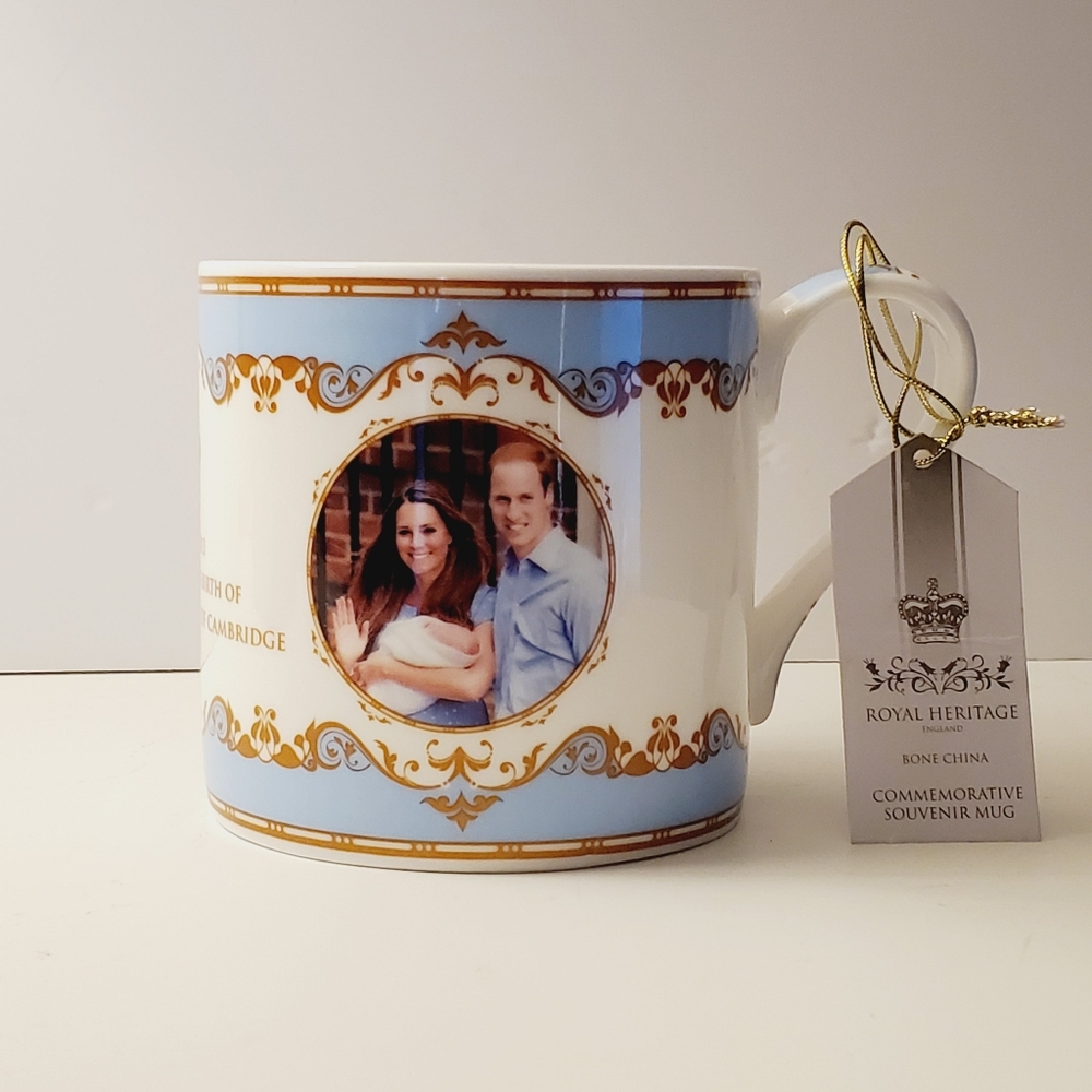 2013 Royal Heritage H. R. H. Prince George of Cambridge Birth Announcement Mug